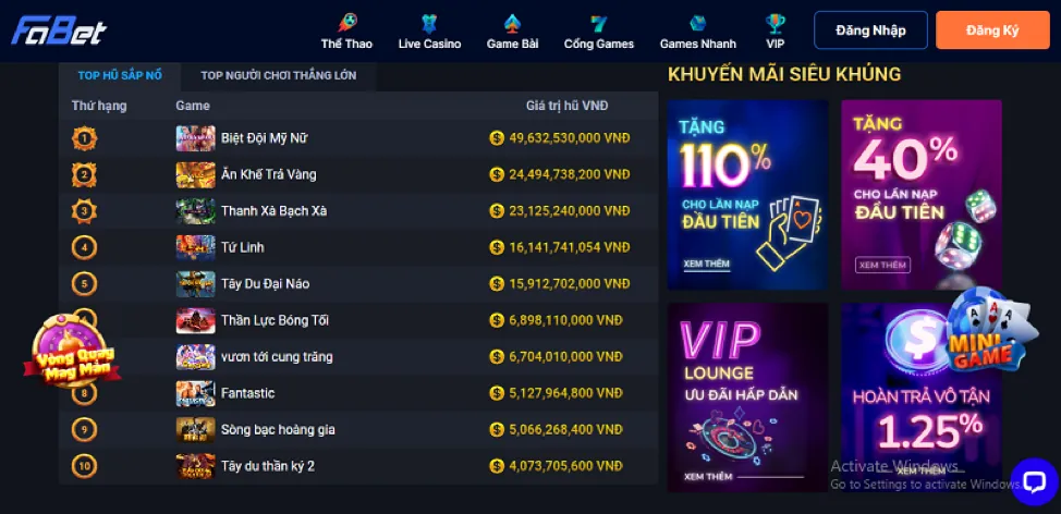 Ưu đãi dành cho VIP s999 code